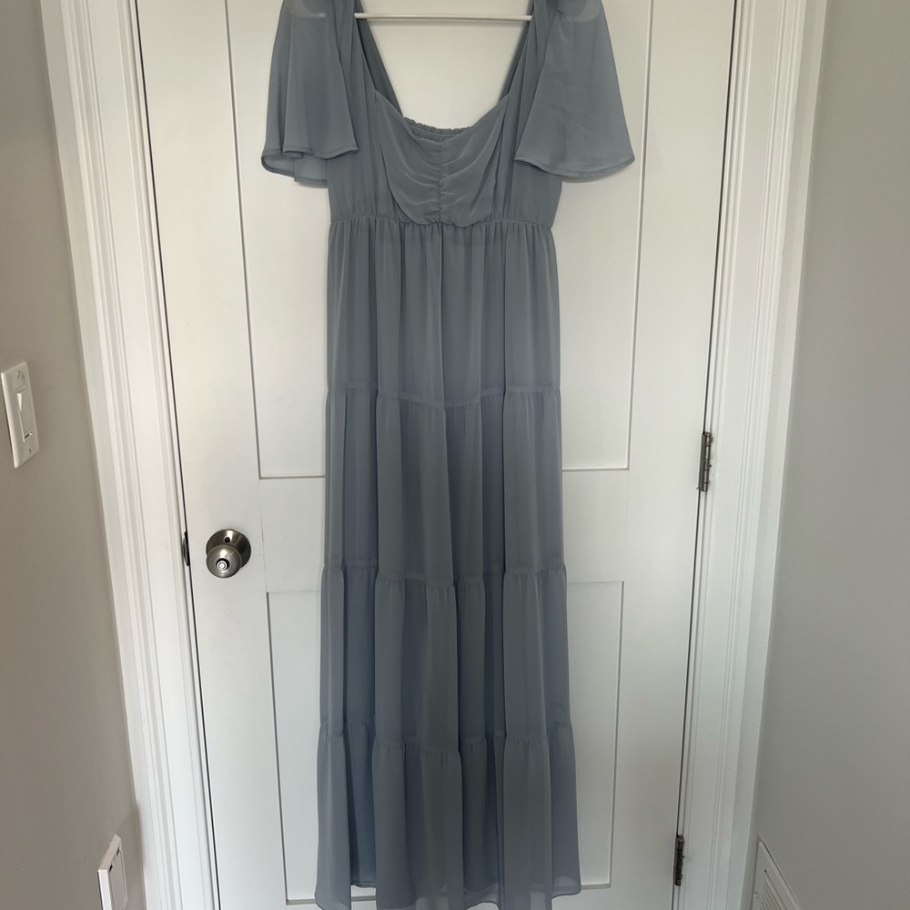 Show Me Your MuMu Light Blue Maxi Dress